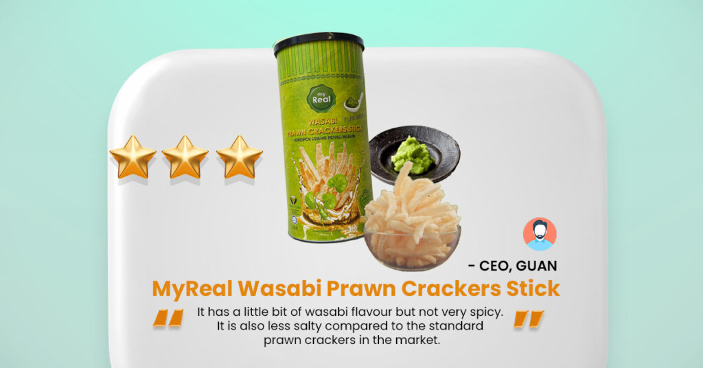 myReal Wasabi Prawn Crackers Stick